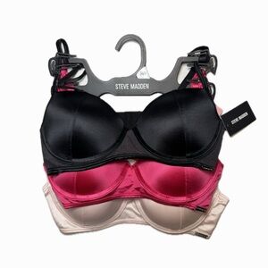 NWT Steve Madden | Y2K 3-Pack Bras